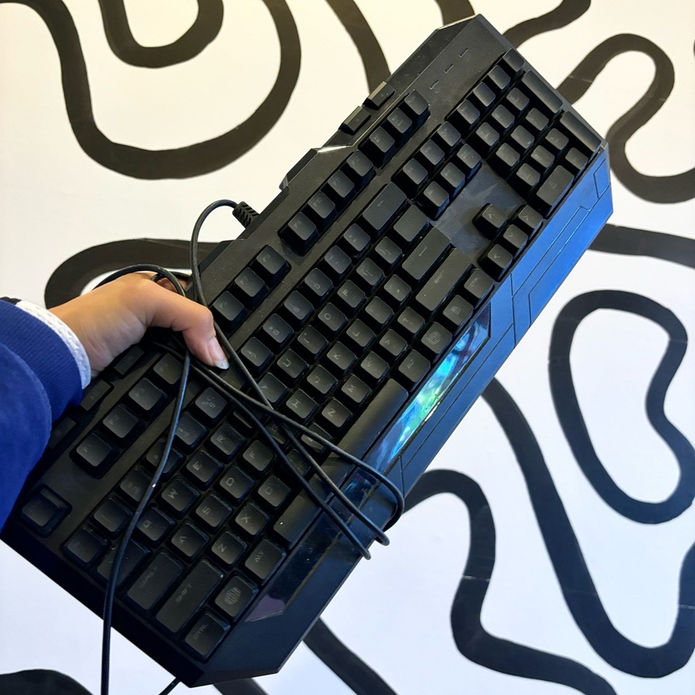 Black Cooler Master Devastator II Red LED Gaming Mechanical Keyboard with USB B